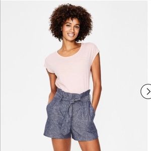 Boden paper bag chambray shorts like new sz 10